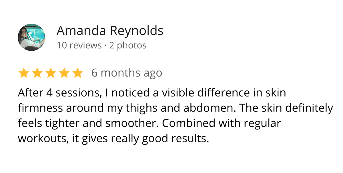 Client review on Google